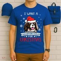 I Want For Christmas Is A Cavalier King Charles Spaniel Gift T-Shirt thumb 6