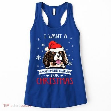 I Want For Christmas Is A Cavalier King Charles Spaniel Gift Women's Tank Top