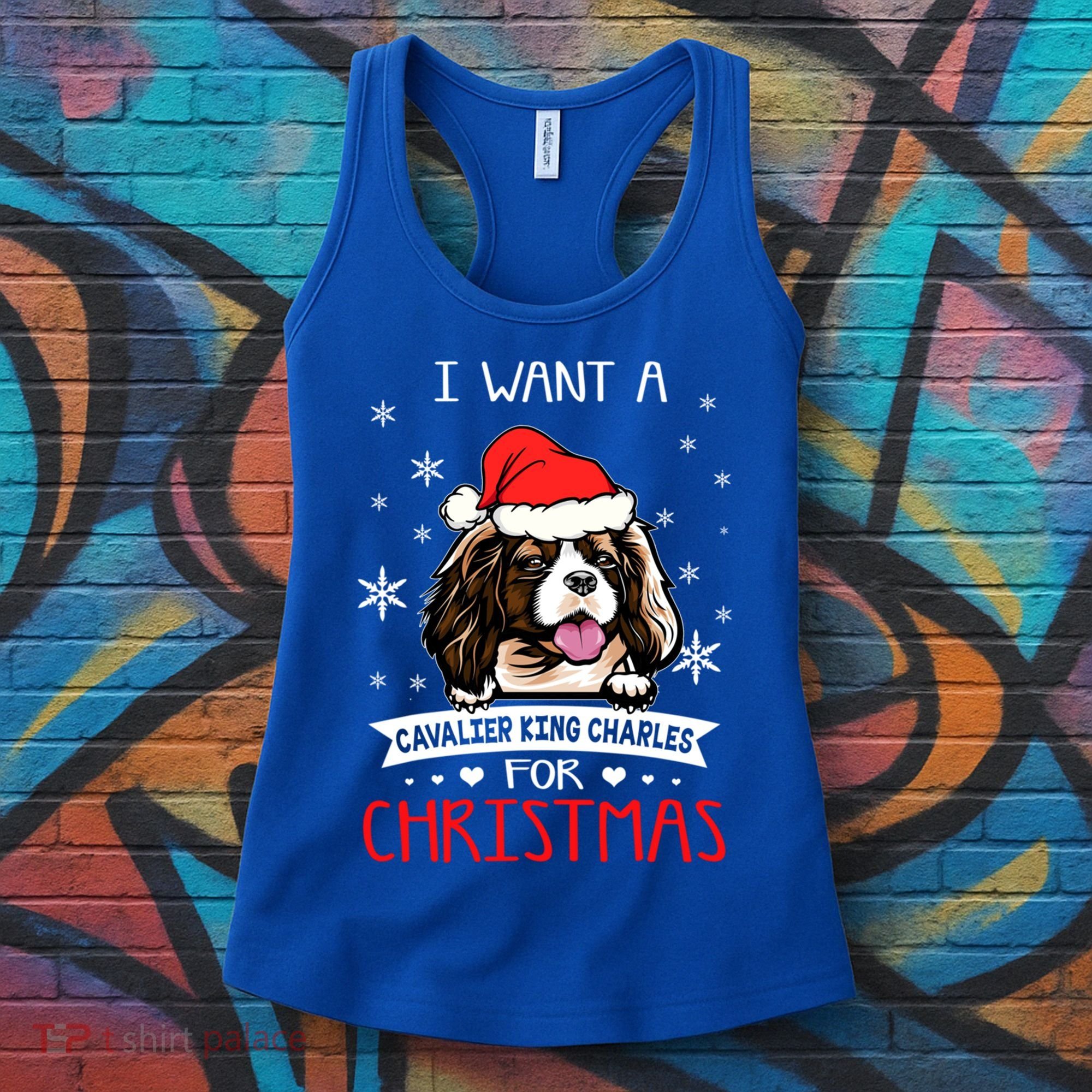 I Want For Christmas Is A Cavalier King Charles Spaniel Gift Women's Tank Top