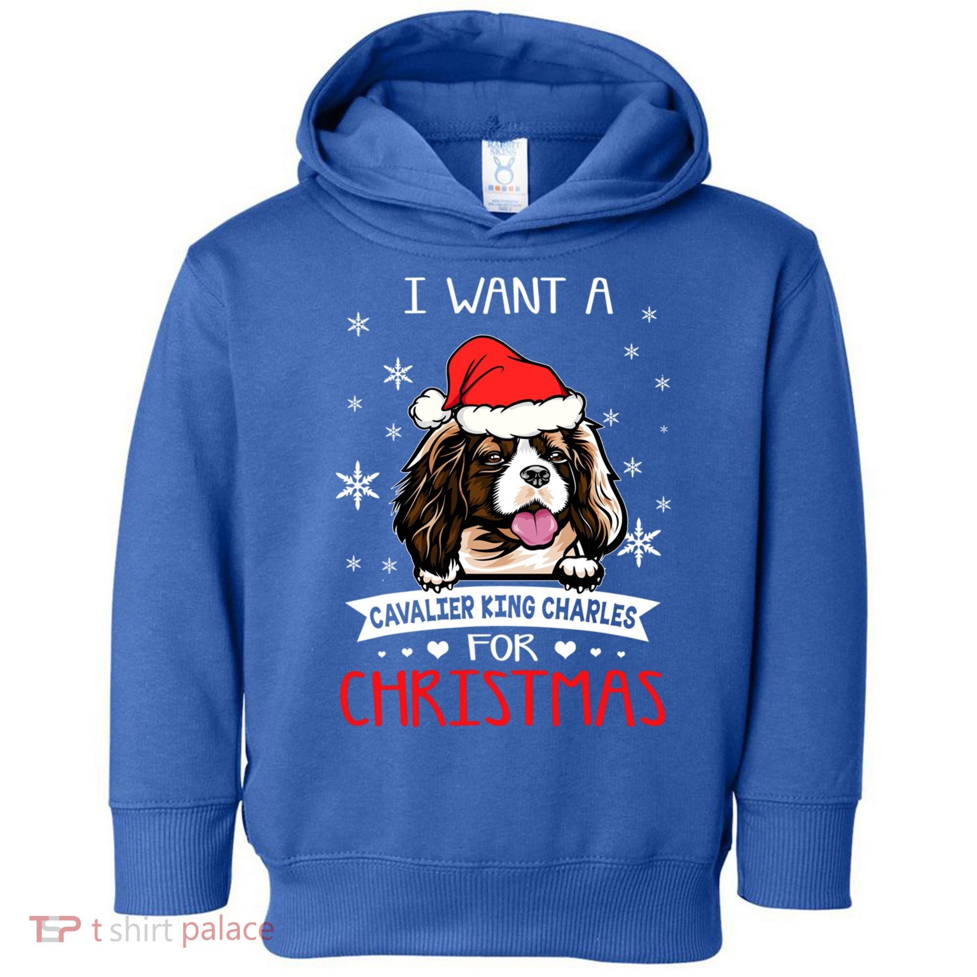I Want For Christmas Is A Cavalier King Charles Spaniel Gift Toddler Hoodie