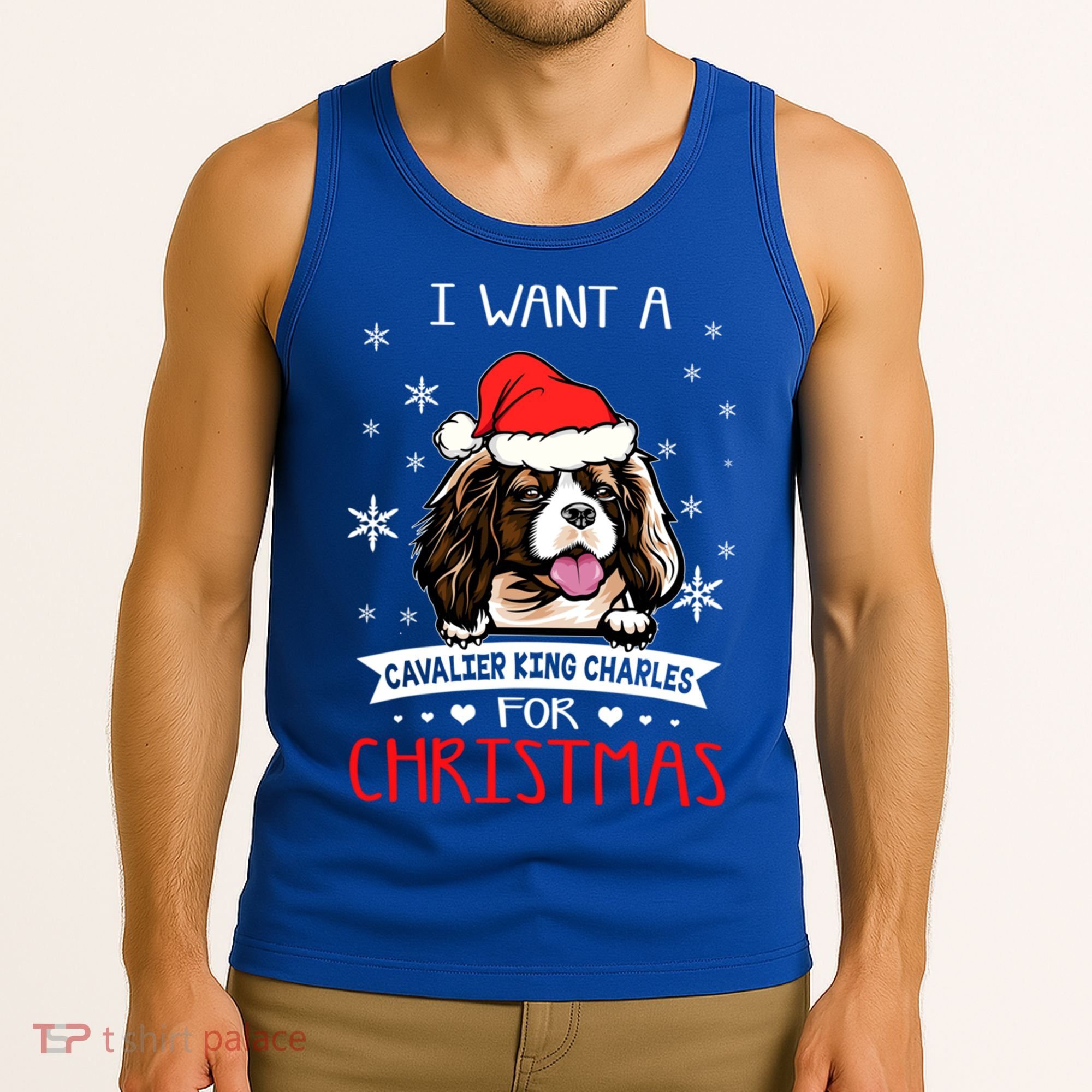 I Want For Christmas Is A Cavalier King Charles Spaniel Gift Tank Top