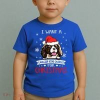 I Want For Christmas Is A Cavalier King Charles Spaniel Gift Toddler T-Shirt thumb 2