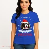 I Want For Christmas Is A Cavalier King Charles Spaniel Gift Women's T-Shirt thumb 4