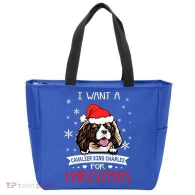I Want For Christmas Is A Cavalier King Charles Spaniel Gift Tote Bag