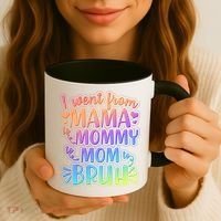 I Went From Mama Mommy Mom To BRUH Coffee Mug thumb 3