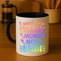 I Went From Mama Mommy Mom To BRUH Coffee Mug thumb 4