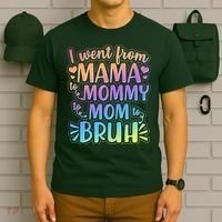 I Went From Mama Mommy Mom To BRUH T-Shirt thumb 6