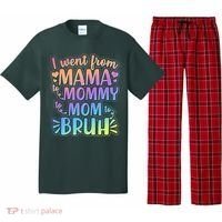 I Went From Mama Mommy Mom To BRUH Pajama Set thumb 0