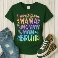 I Went From Mama Mommy Mom To BRUH Women's T-Shirt thumb 3