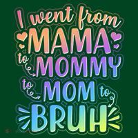 I Went From Mama Mommy Mom To BRUH Kids Hoodie thumb 2