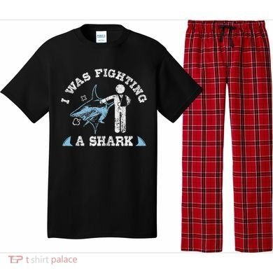 I Was Fighting A Shark Funny Arm Broken Pajama Set