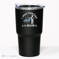 I Was Fighting A Shark Funny Arm Broken Tumbler thumb 0
