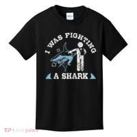 I Was Fighting A Shark Funny Arm Broken Kids T-Shirt thumb 0