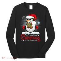 I Want For Christmas Is A Hole In One Golf Ball Snowman Xmas Long Sleeve Shirt thumb 0