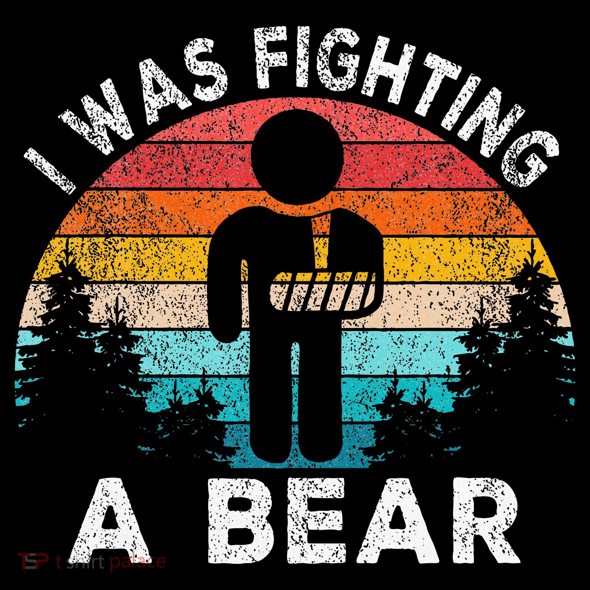 I Was Fighting A Bear Get Well Soon Broken Arm Surgery Retro Women's Hoodie