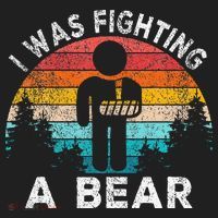I Was Fighting A Bear Get Well Soon Broken Arm Surgery Retro Hat thumb 2