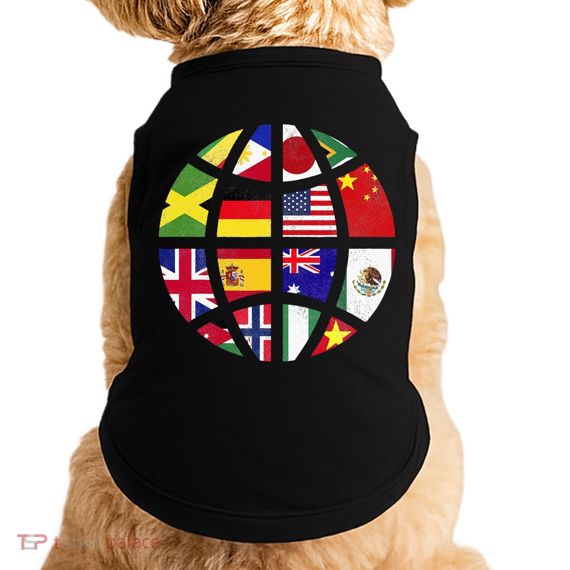International World Flags Traveler Travelling World Flags Doggie Tank