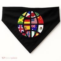 International World Flags Traveler Travelling World Flags USA-Made Doggie Bandana thumb 0