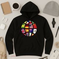 International World Flags Traveler Travelling World Flags Hoodie thumb 3