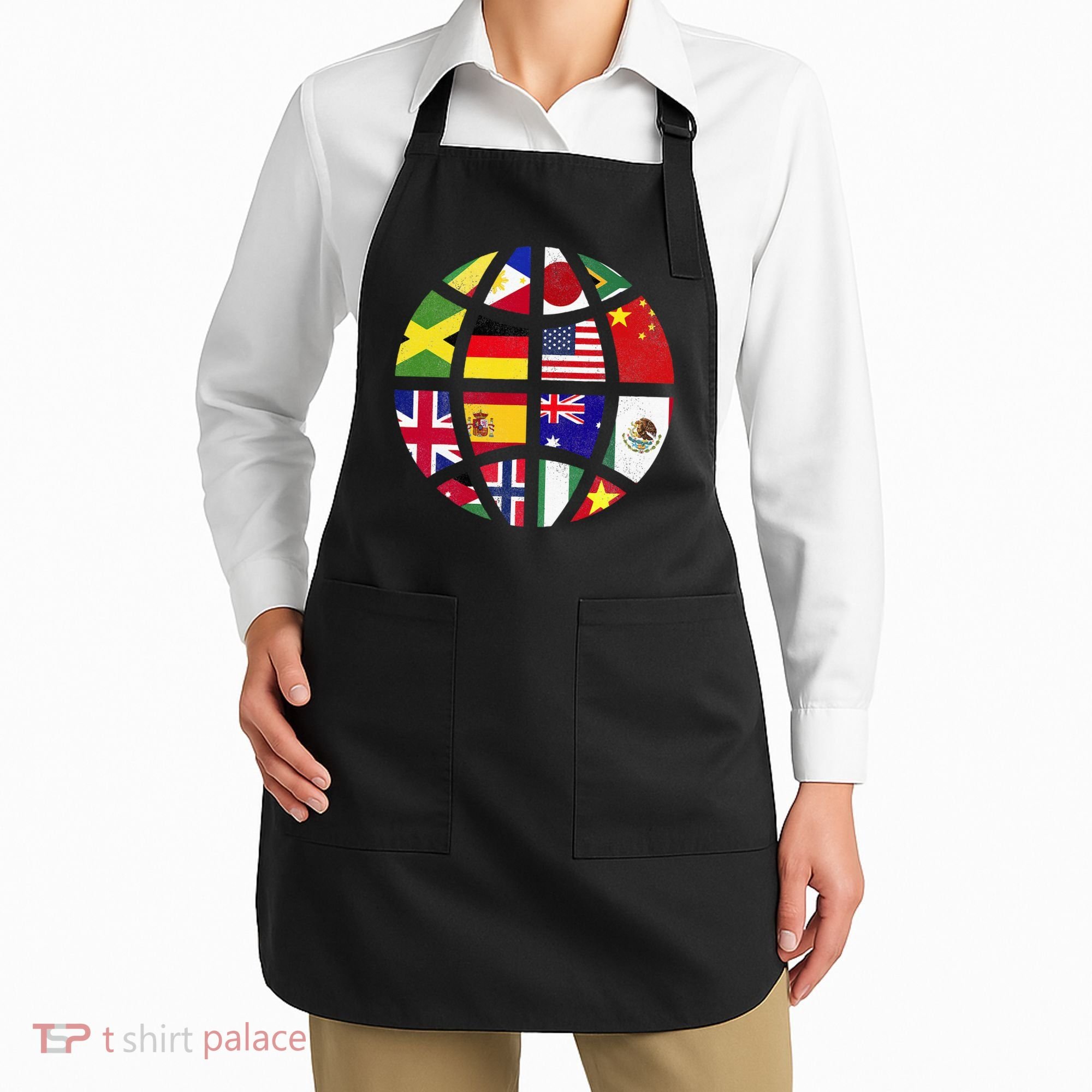International World Flags Traveler Travelling World Flags Apron