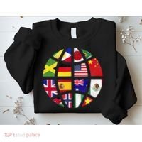 International World Flags Traveler Travelling World Flags Sweatshirt thumb 2