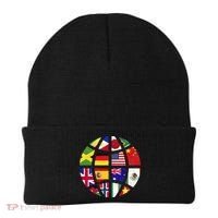 International World Flags Traveler Travelling World Flags Beanie thumb 0
