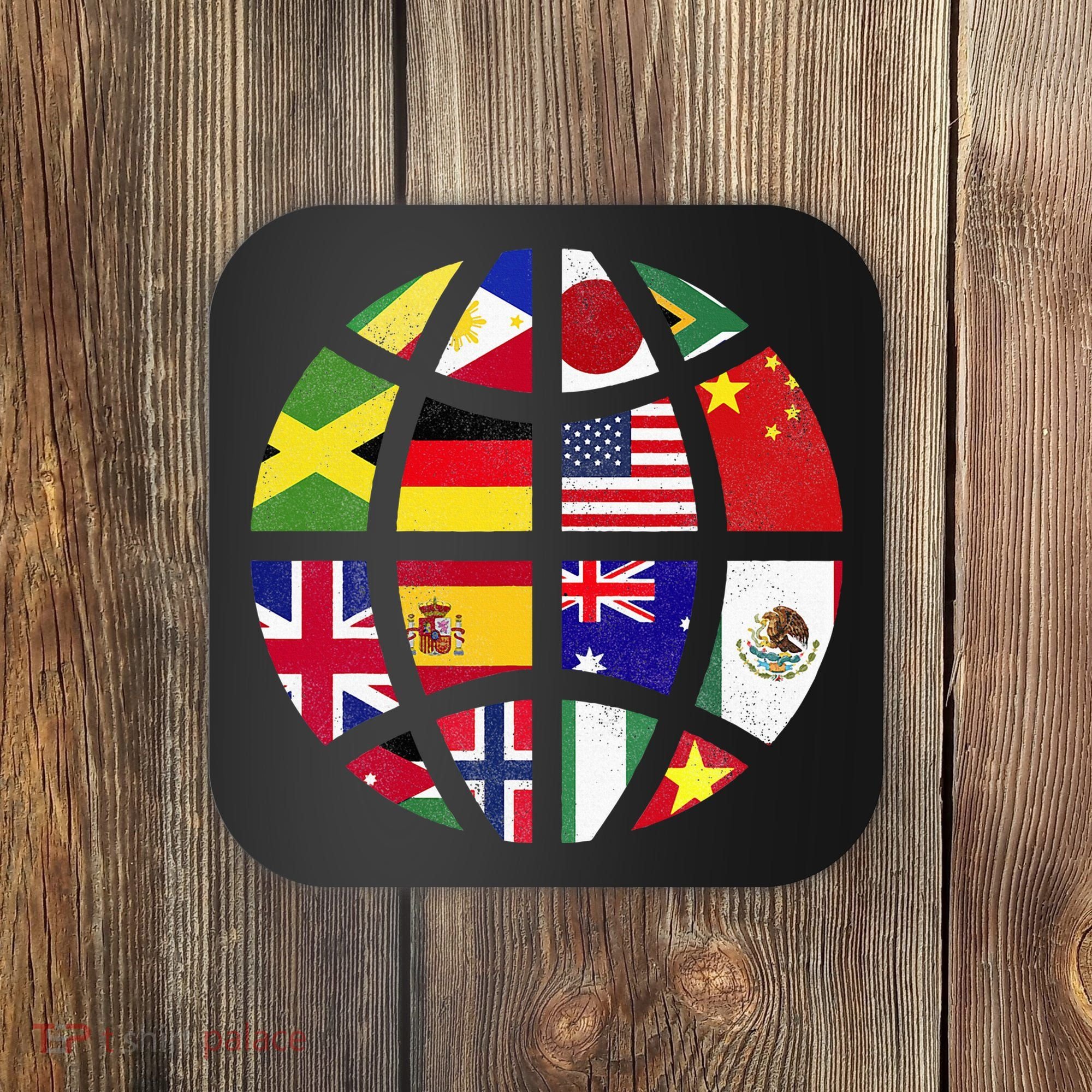 International World Flags Traveler Travelling World Flags Coaster