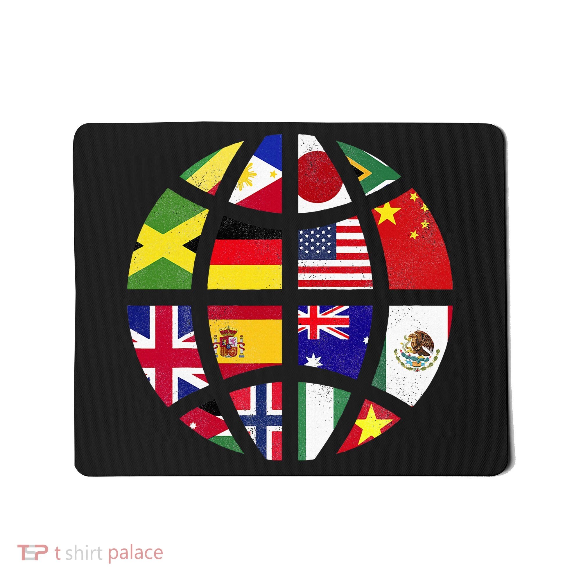 International World Flags Traveler Travelling World Flags Mousepad