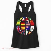 International World Flags Traveler Travelling World Flags Women's Tank Top thumb 0