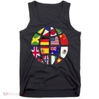 International World Flags Traveler Travelling World Flags Tank Top thumb 0