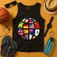 International World Flags Traveler Travelling World Flags Tank Top thumb 4