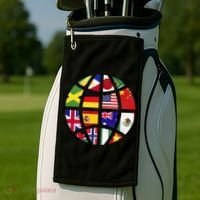 International World Flags Traveler Travelling World Flags Golf Towel thumb 2