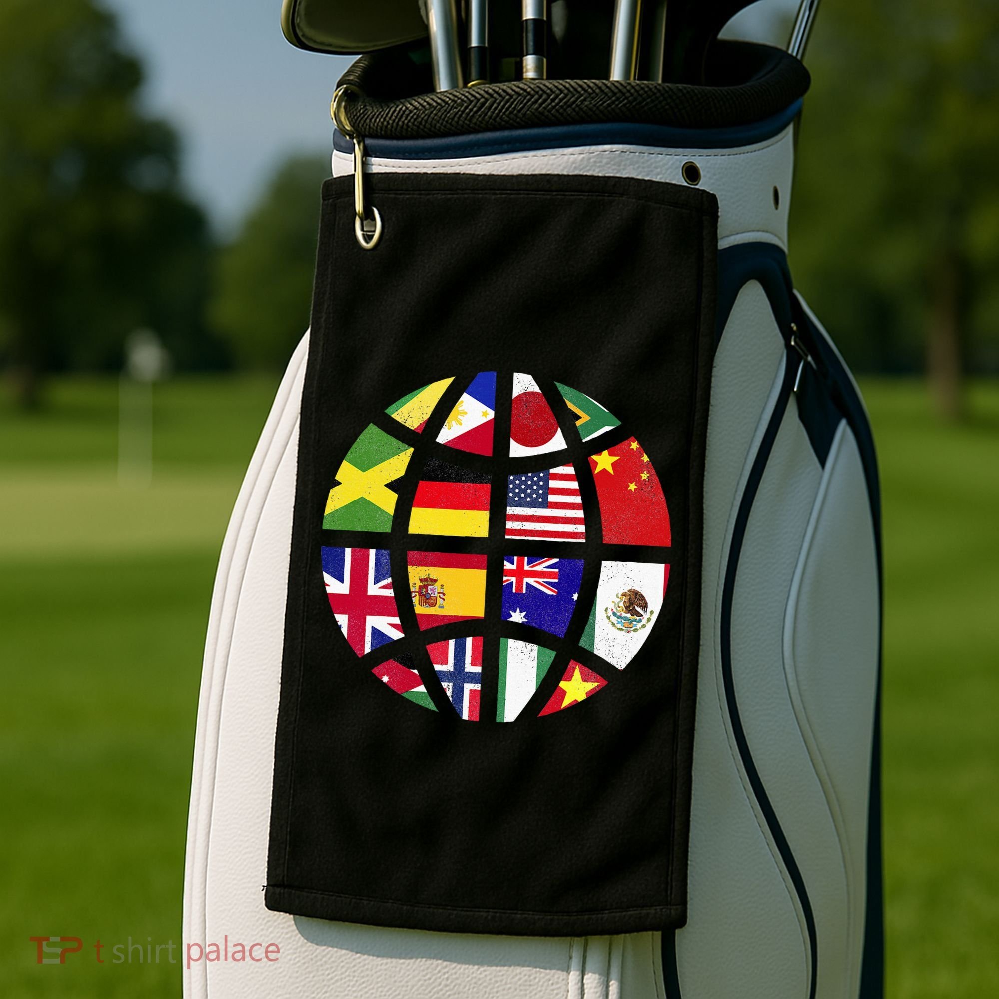 International World Flags Traveler Travelling World Flags Golf Towel