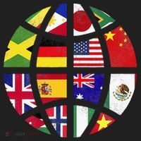 International World Flags Traveler Travelling World Flags Golf Towel thumb 3