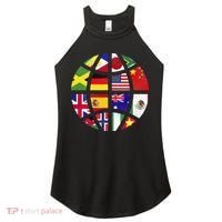 International World Flags Traveler Travelling World Flags Women's Perfect Tri Rocker Tank thumb 0