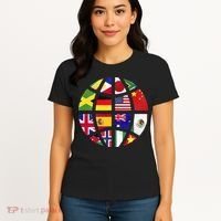 International World Flags Traveler Travelling World Flags Women's T-Shirt thumb 4