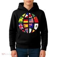International World Flags Traveler Travelling World Flags Kids Hoodie thumb 4