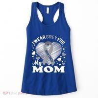 I Wear Grey For My Mom Gift Brain Cancer Awareness Gift Women's Tank Top thumb 0