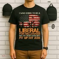 I Was Going To Be A Liberal For Halloween Flag T-Shirt thumb 6
