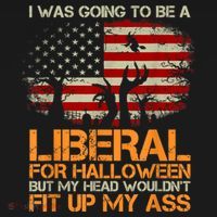 I Was Going To Be A Liberal For Halloween Flag Women's Hoodie thumb 2