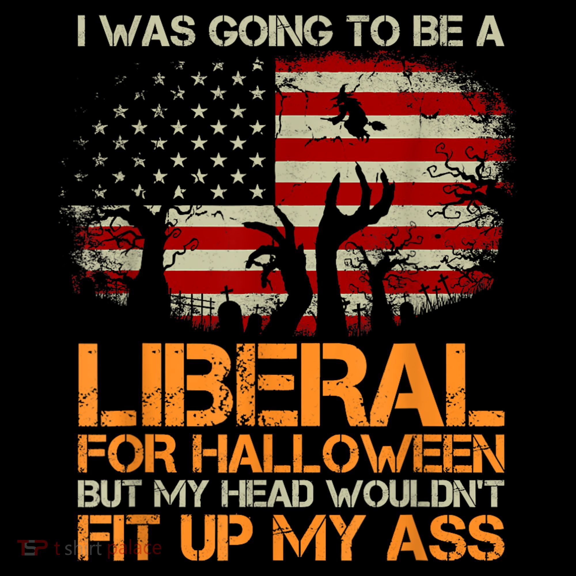 I Was Going To Be A Liberal For Halloween Flag Women's Hoodie