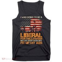 I Was Going To Be A Liberal For Halloween Flag Tank Top thumb 0