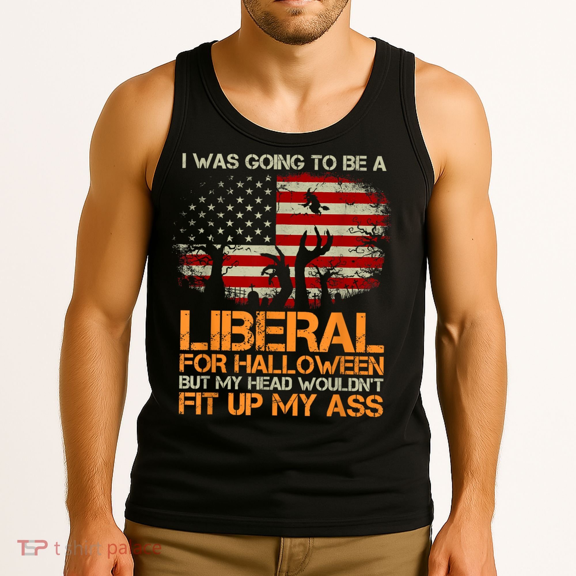 I Was Going To Be A Liberal For Halloween Flag Tank Top