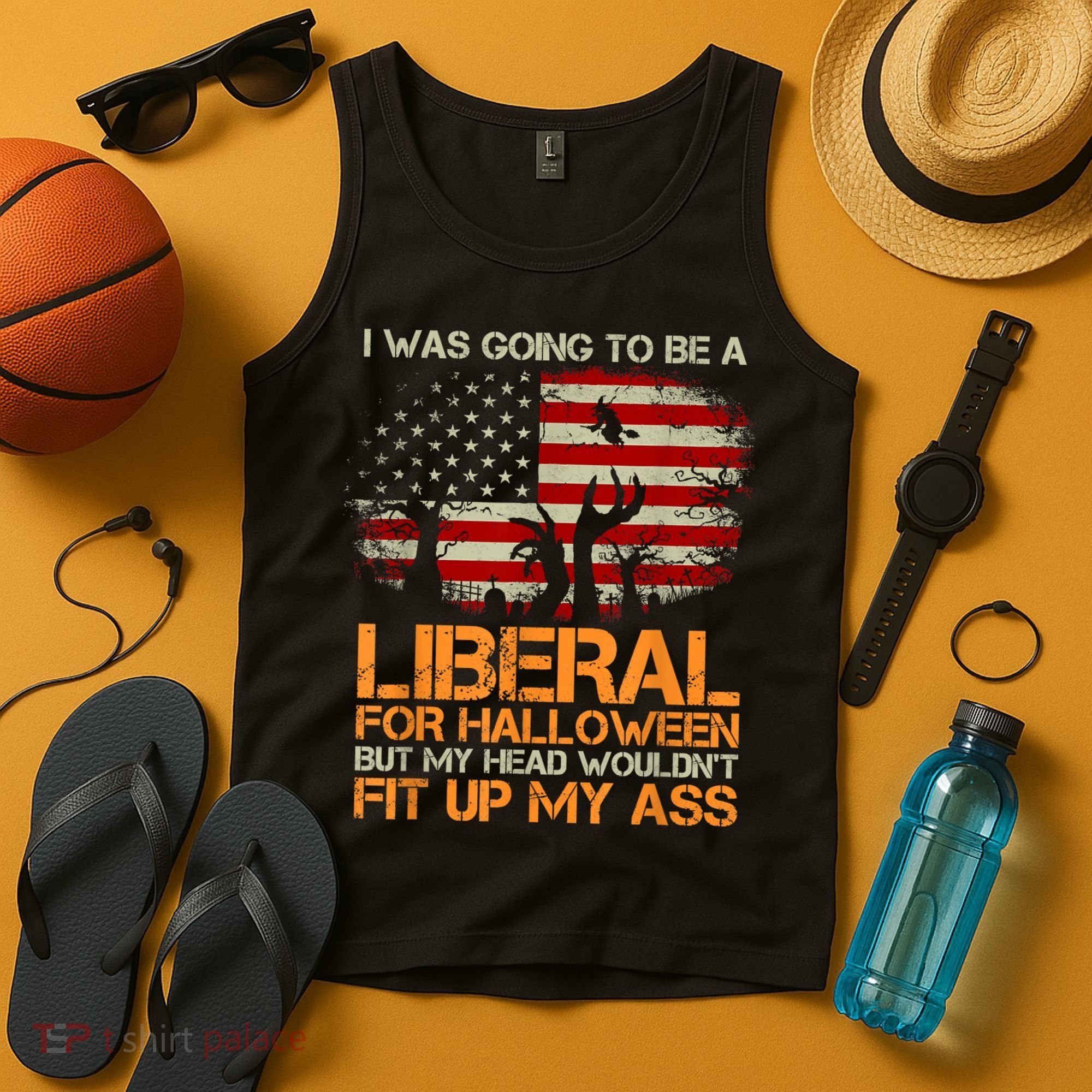 I Was Going To Be A Liberal For Halloween Flag Tank Top
