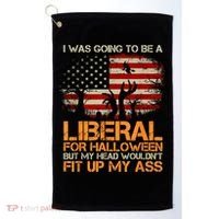 I Was Going To Be A Liberal For Halloween Flag Golf Towel thumb 0