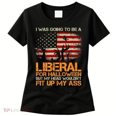 I Was Going To Be A Liberal For Halloween Flag Women's T-Shirt
