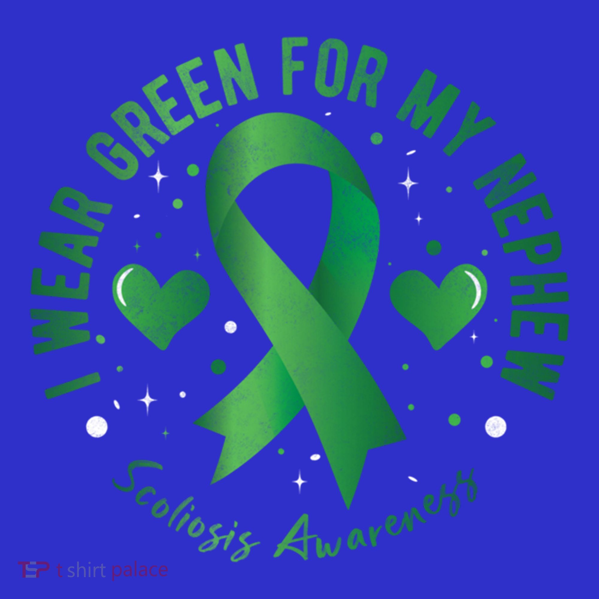 I Wear Green For My Nephew Scoliosis Awareness Gift Women's Tank Top