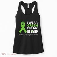 I Wear Green For My Dad TBI Awareness Green Ribbon Women's Tank Top thumb 0