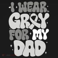 I Wear Gray For My Dad Brain Cancer Awareness Mousepad thumb 1