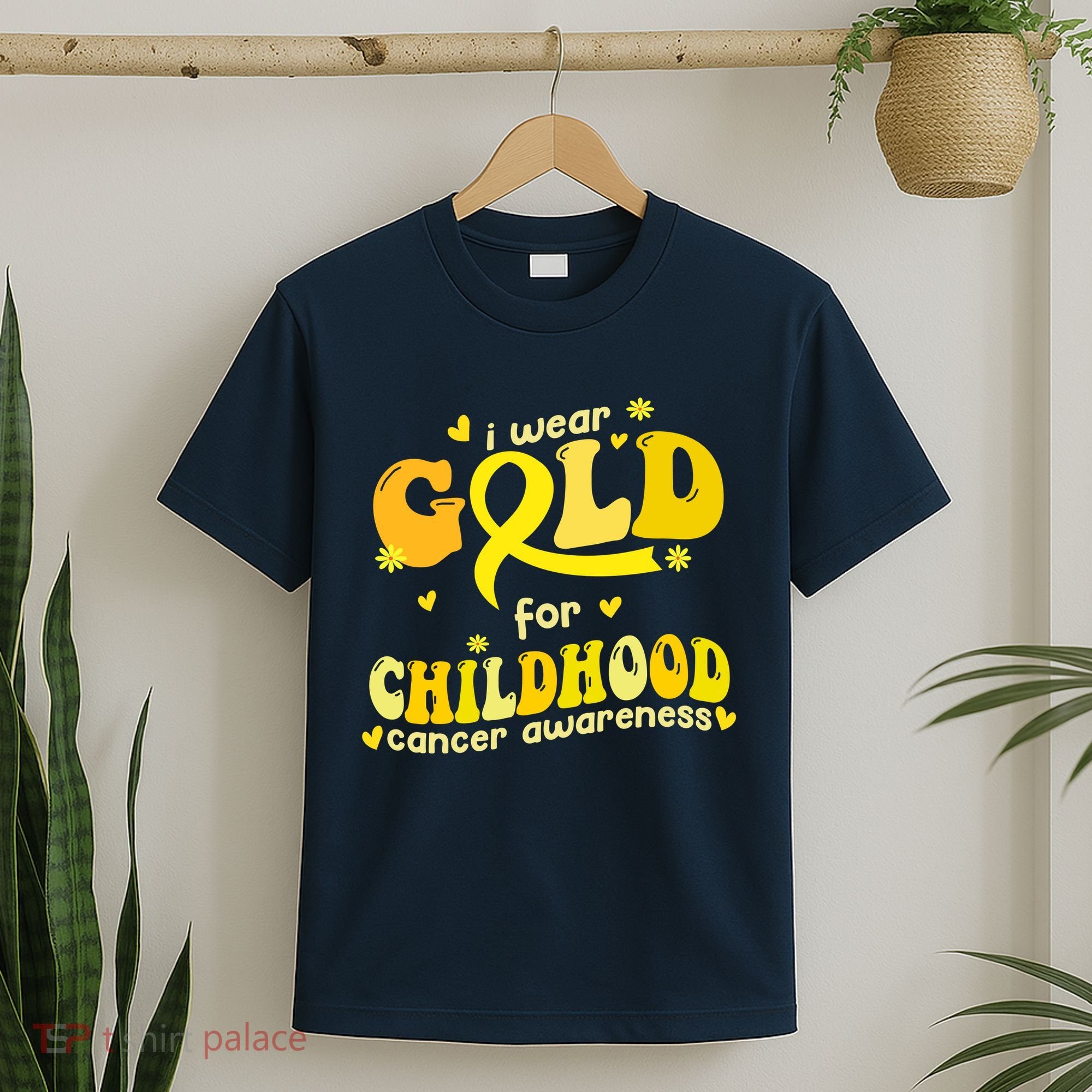 I Wear Gold For Childhood Cancer Awareness T-Shirt